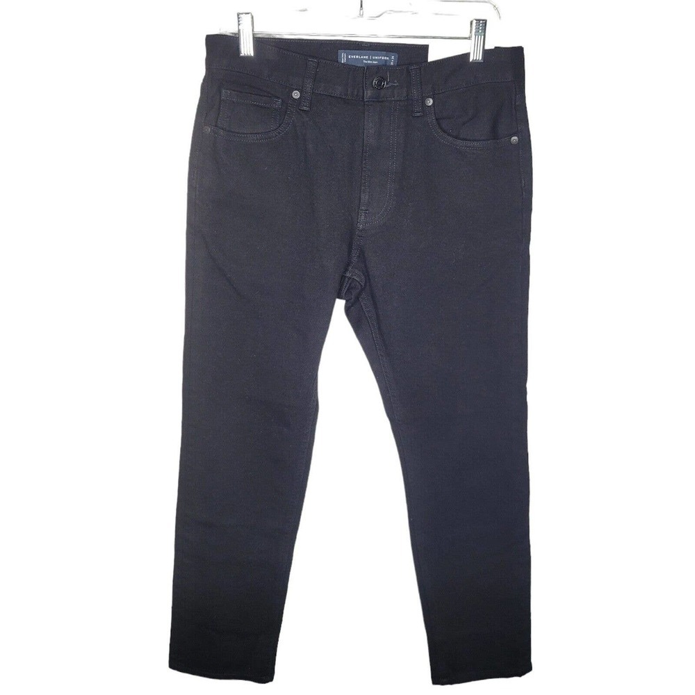 NWT Everlane The Slim Jeans Mens Size 31 x28 Black Uniform high Stretch NEW